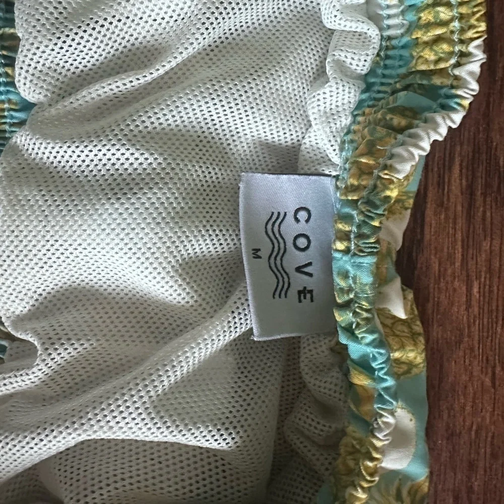 Cove Blue and Yellow Pineapple Swim‎ Trunks